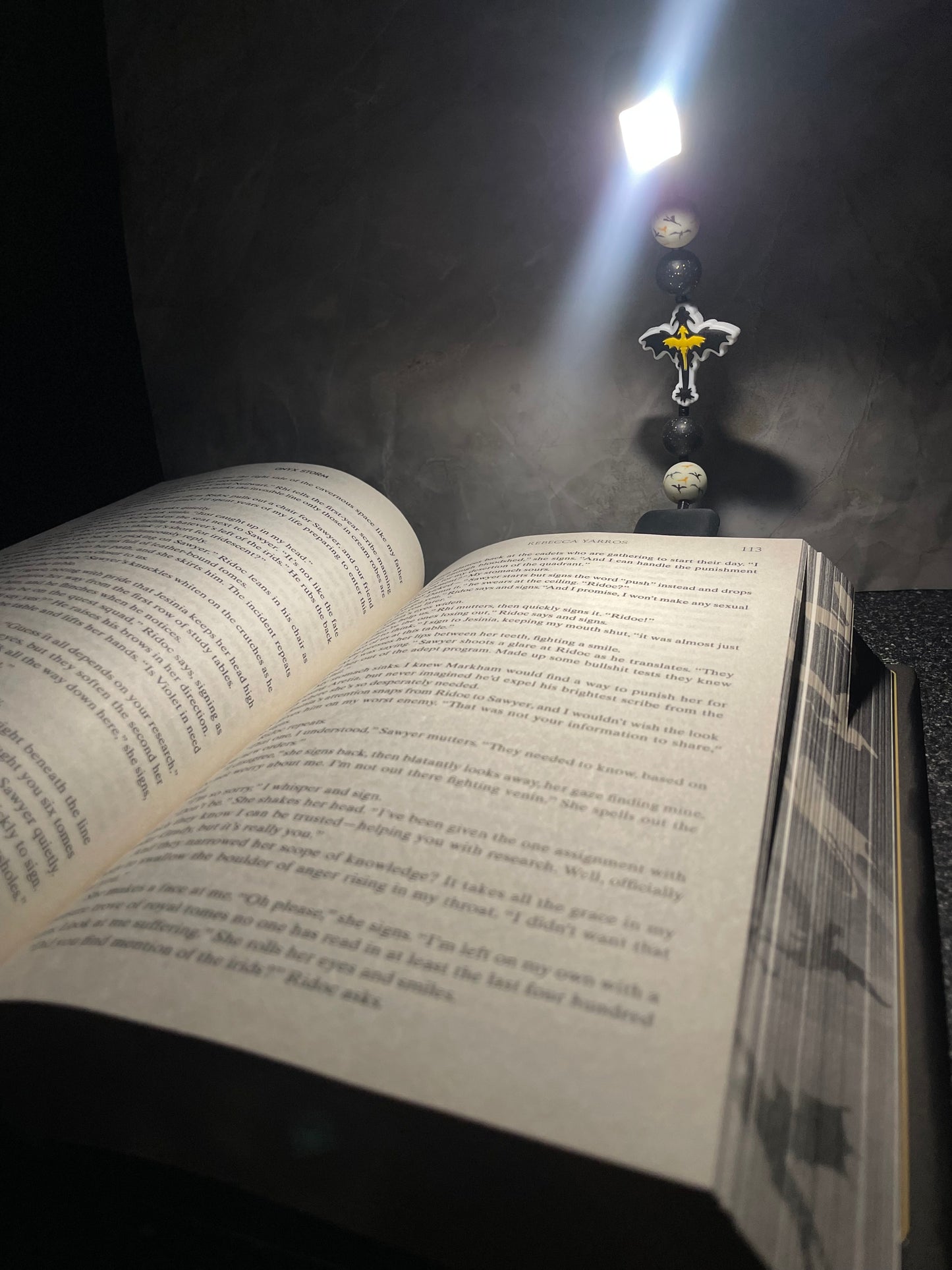 Custom book light.