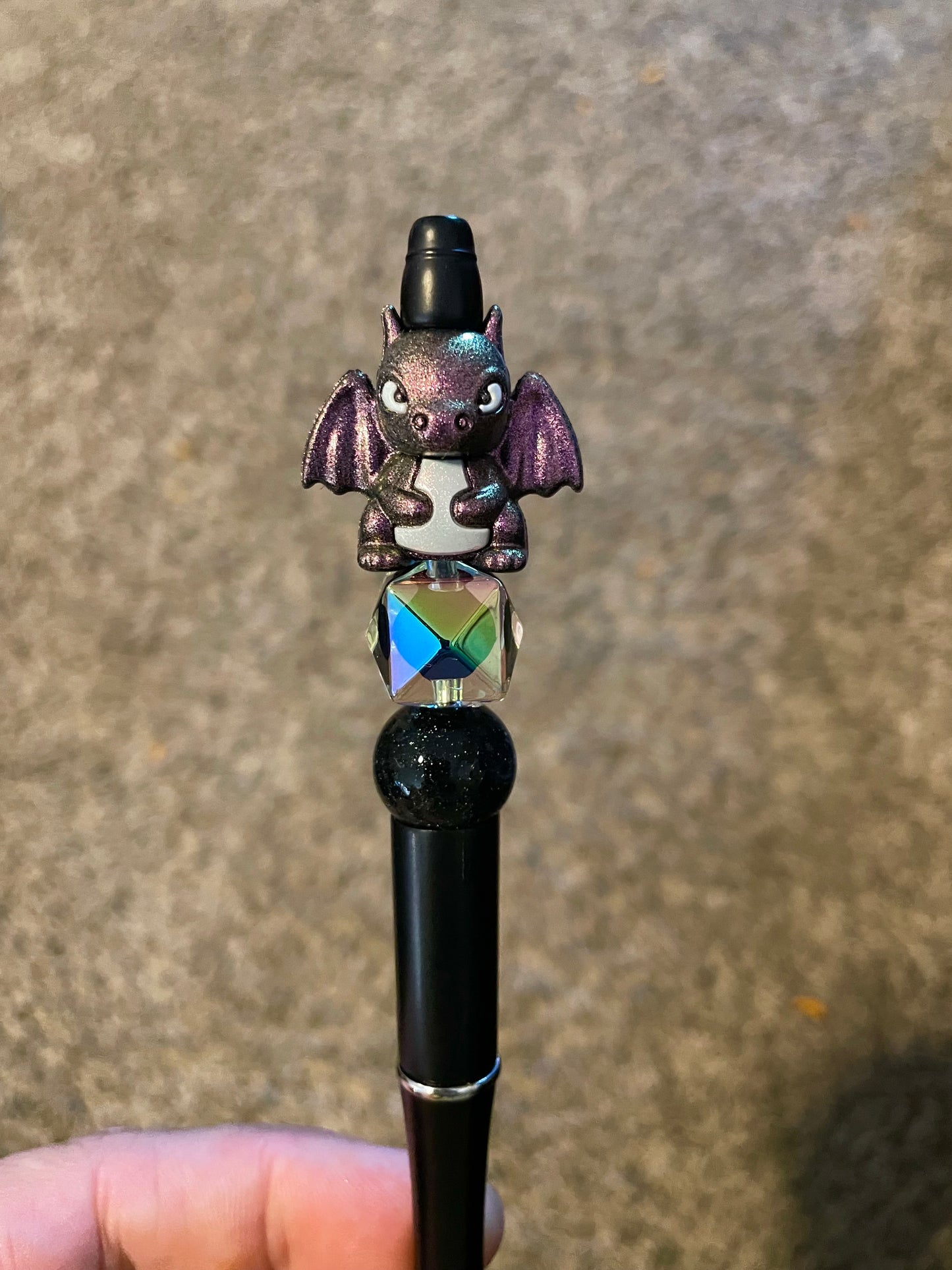 Purple opal dragon pen
