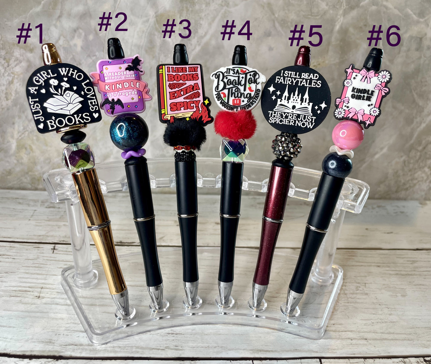 Bookish pens