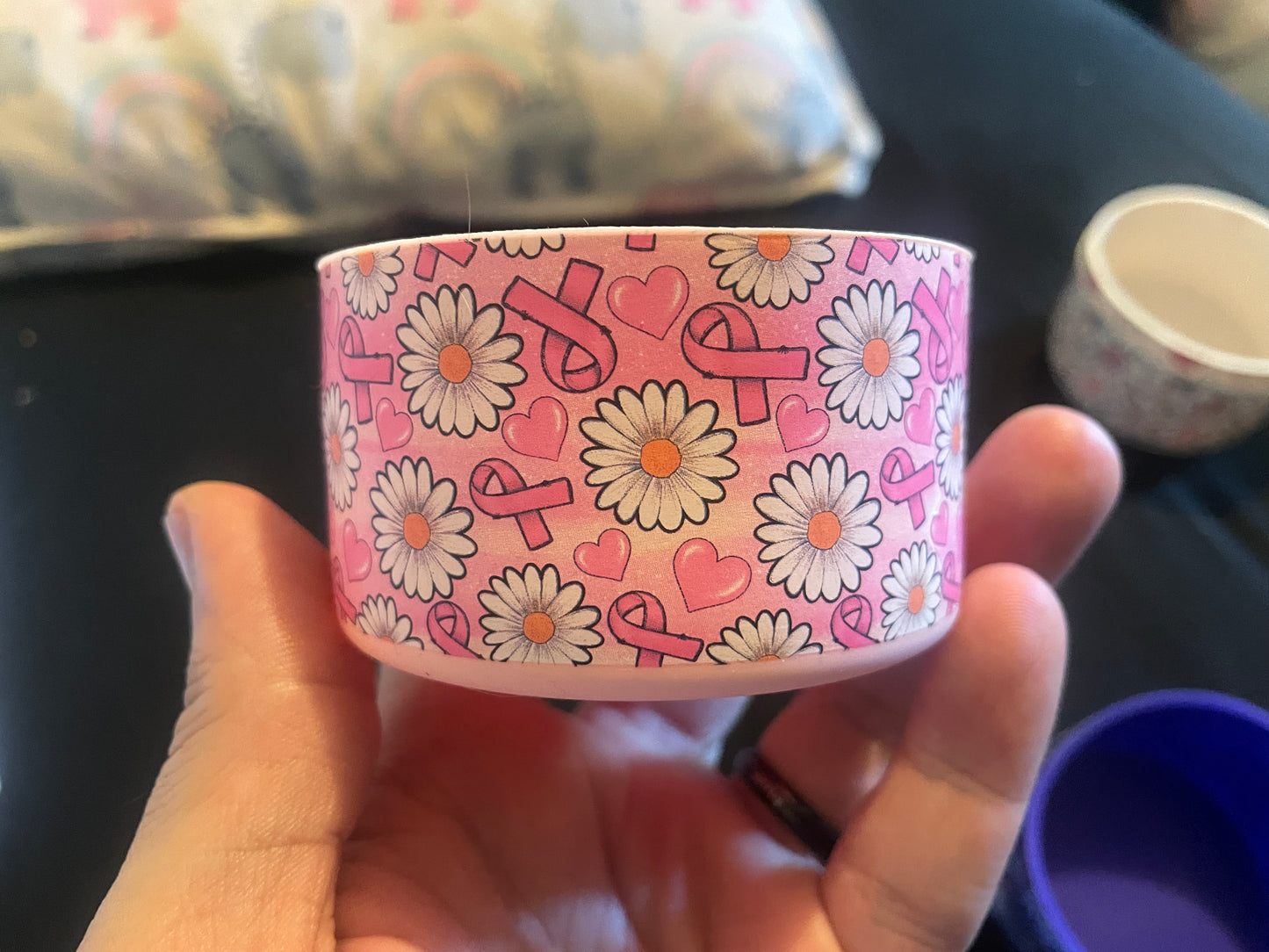 Breast cancer awareness tumbler boot