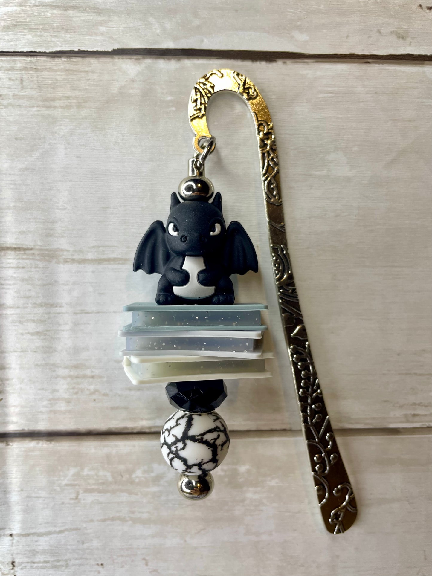 Black book dragon bookmark