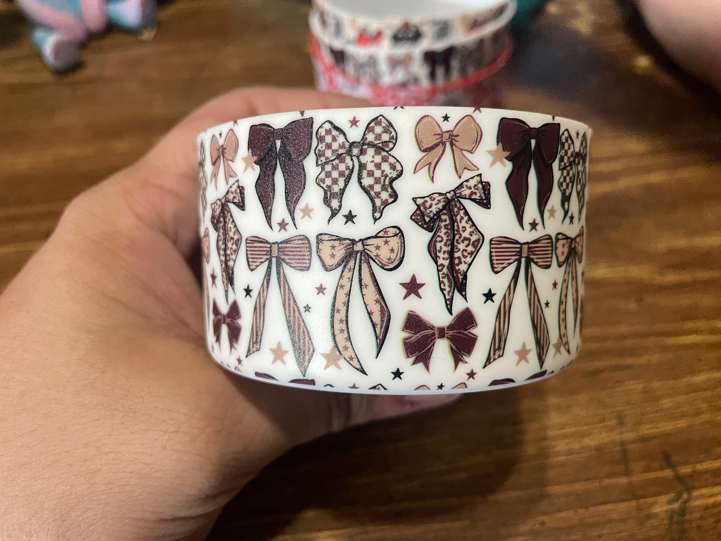 Mocha Bow tumbler boots