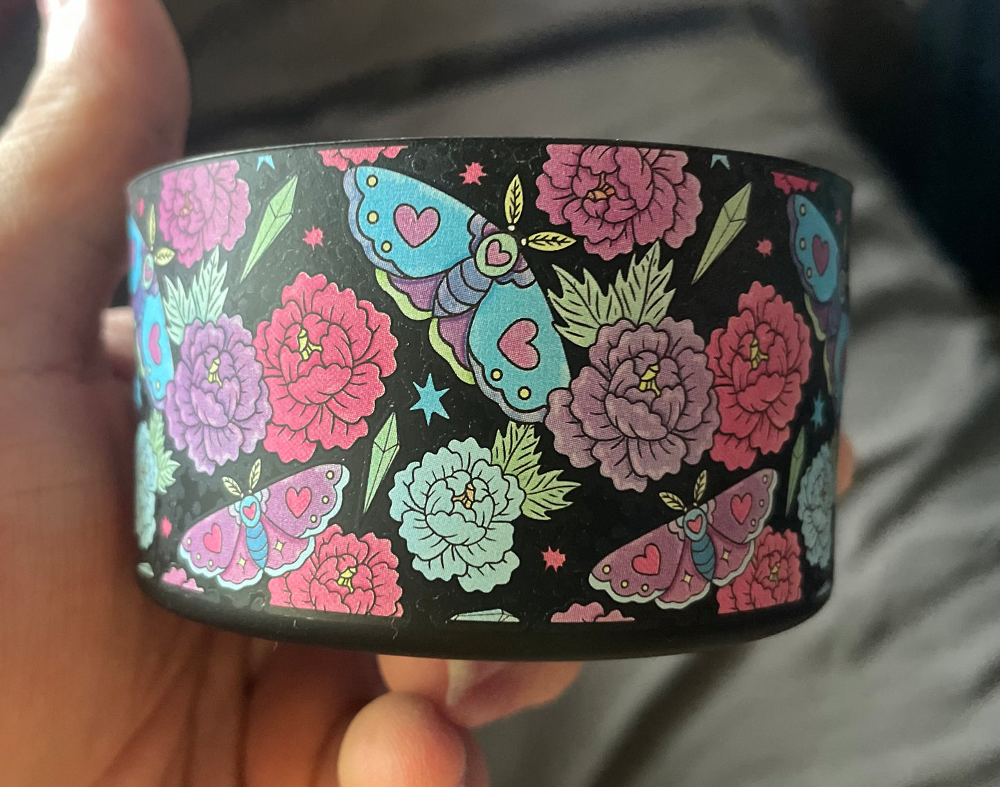 Floral moth tumbler boot