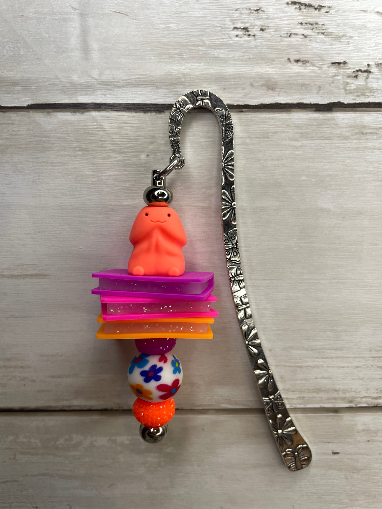 Neon orange Richard bookmark