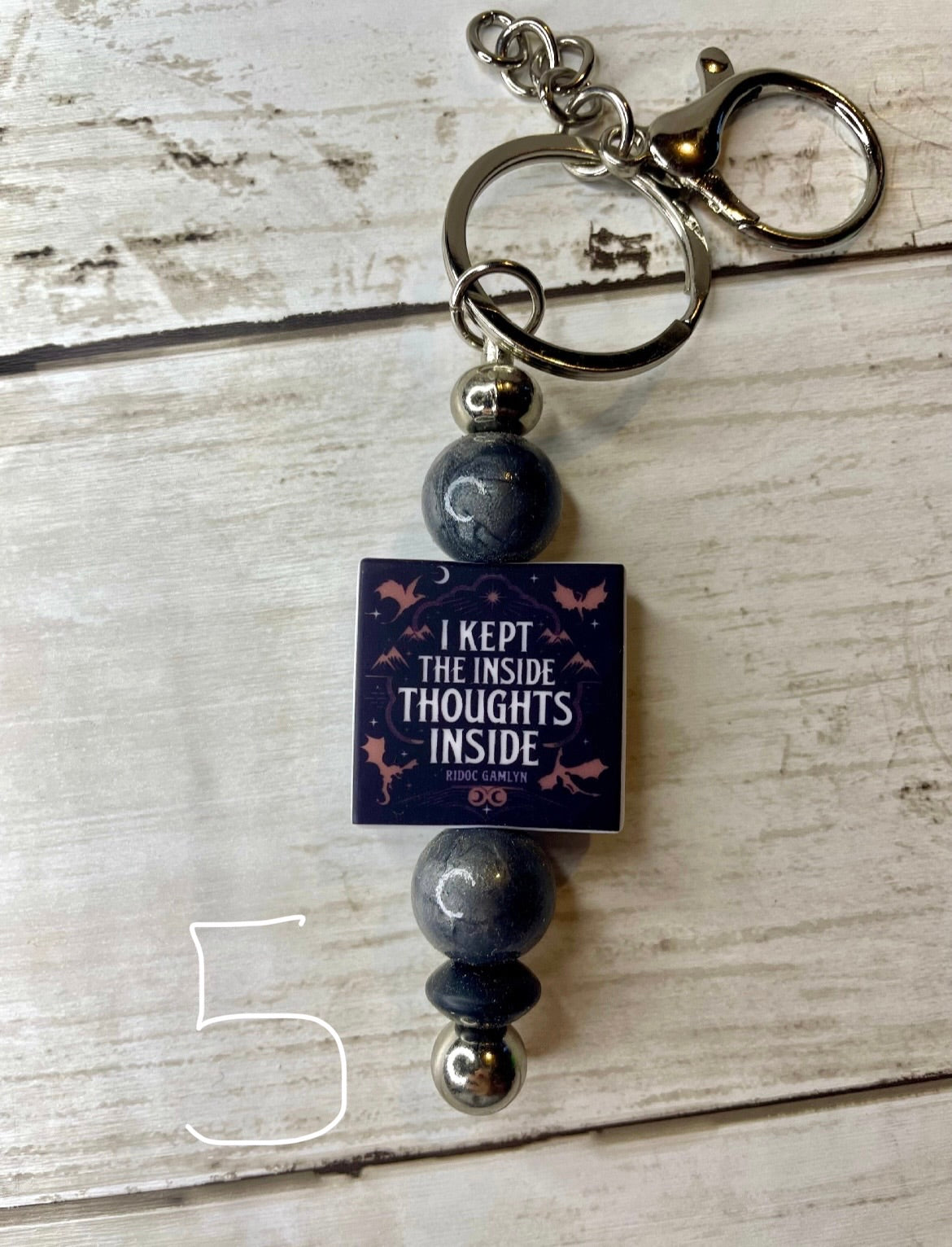 Inside thoughts keychain