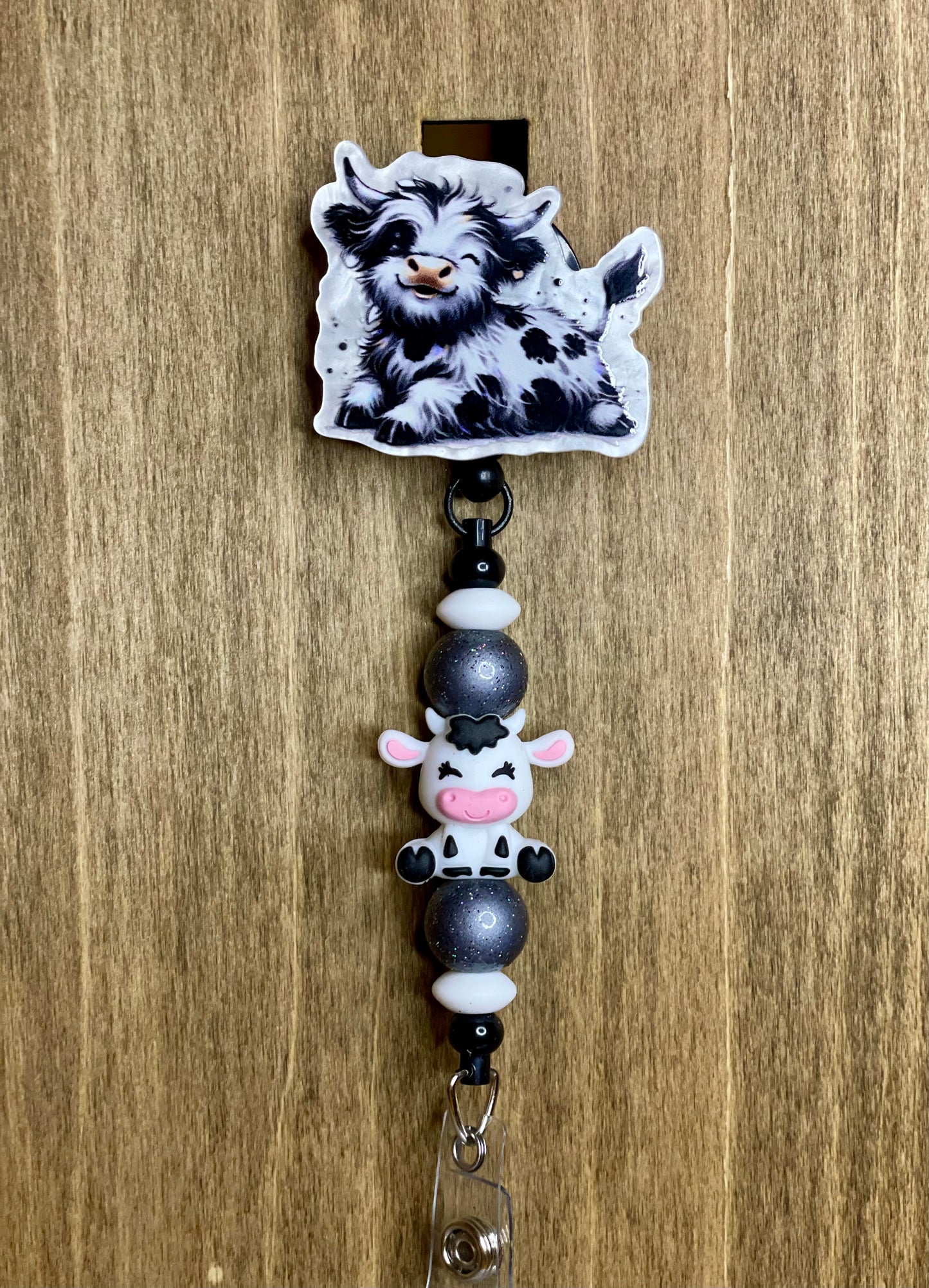 Black and white cows
