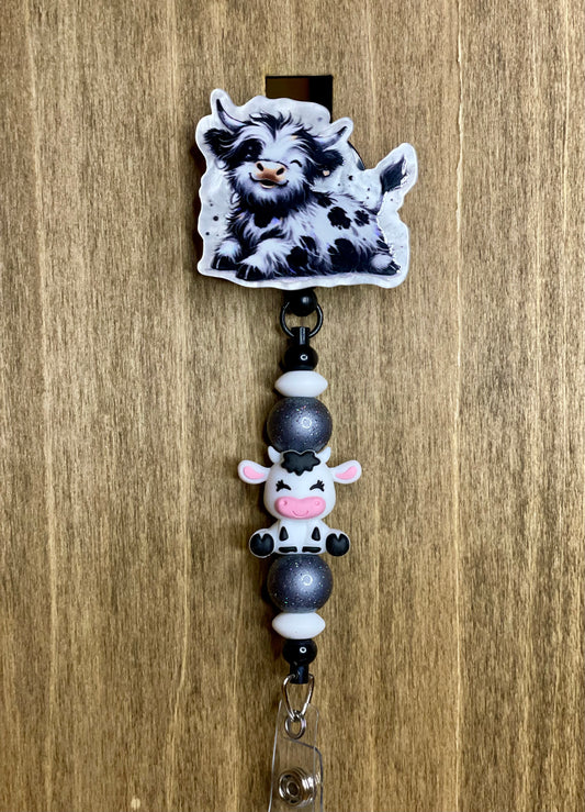Black and white cows