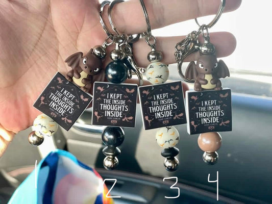 Inside thoughts keychain