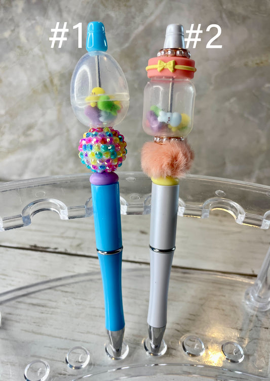 Easter pens. Shaker (filled with peeps)
