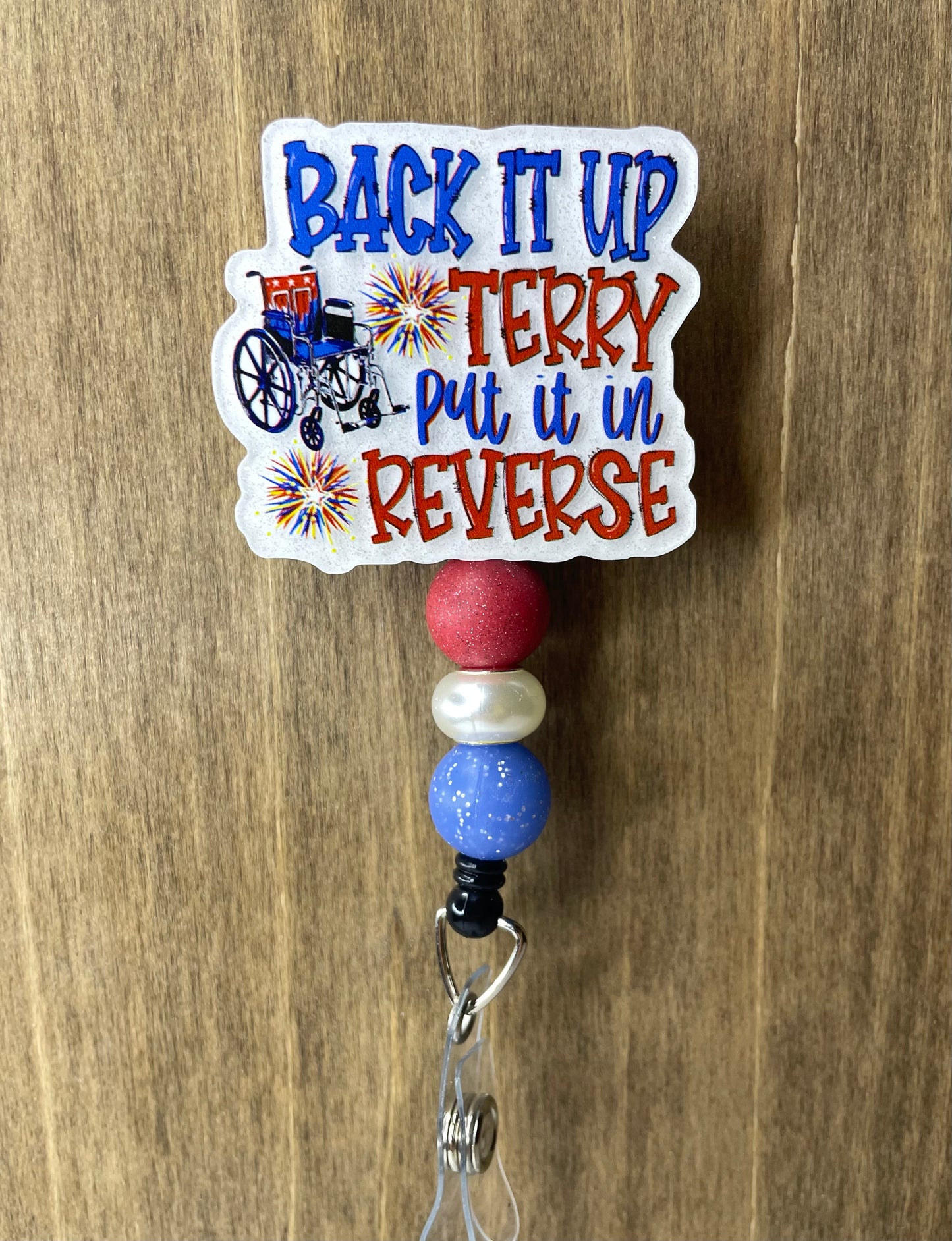 Back it up Terry badge reel