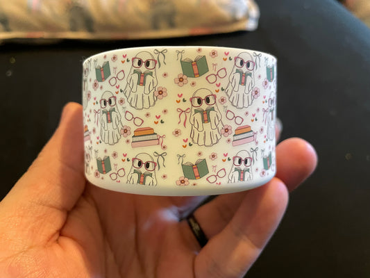 Bookish ghost tumbler boot