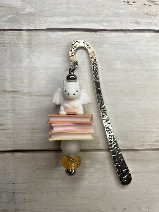 White book dragon bookmark