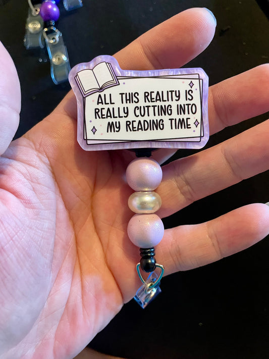 Cutting into my reading time badge reel