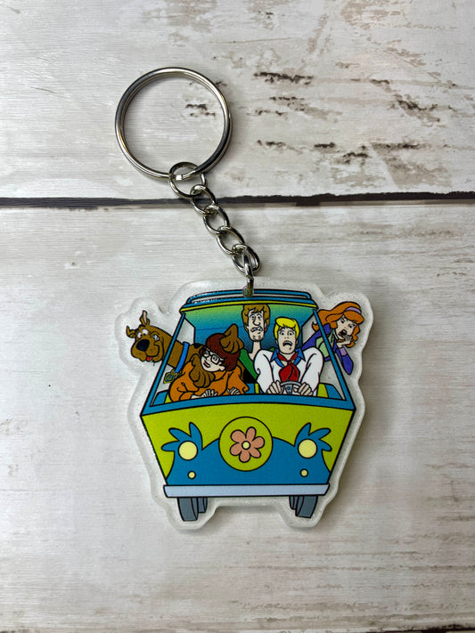 Mystery van acrylic keychain