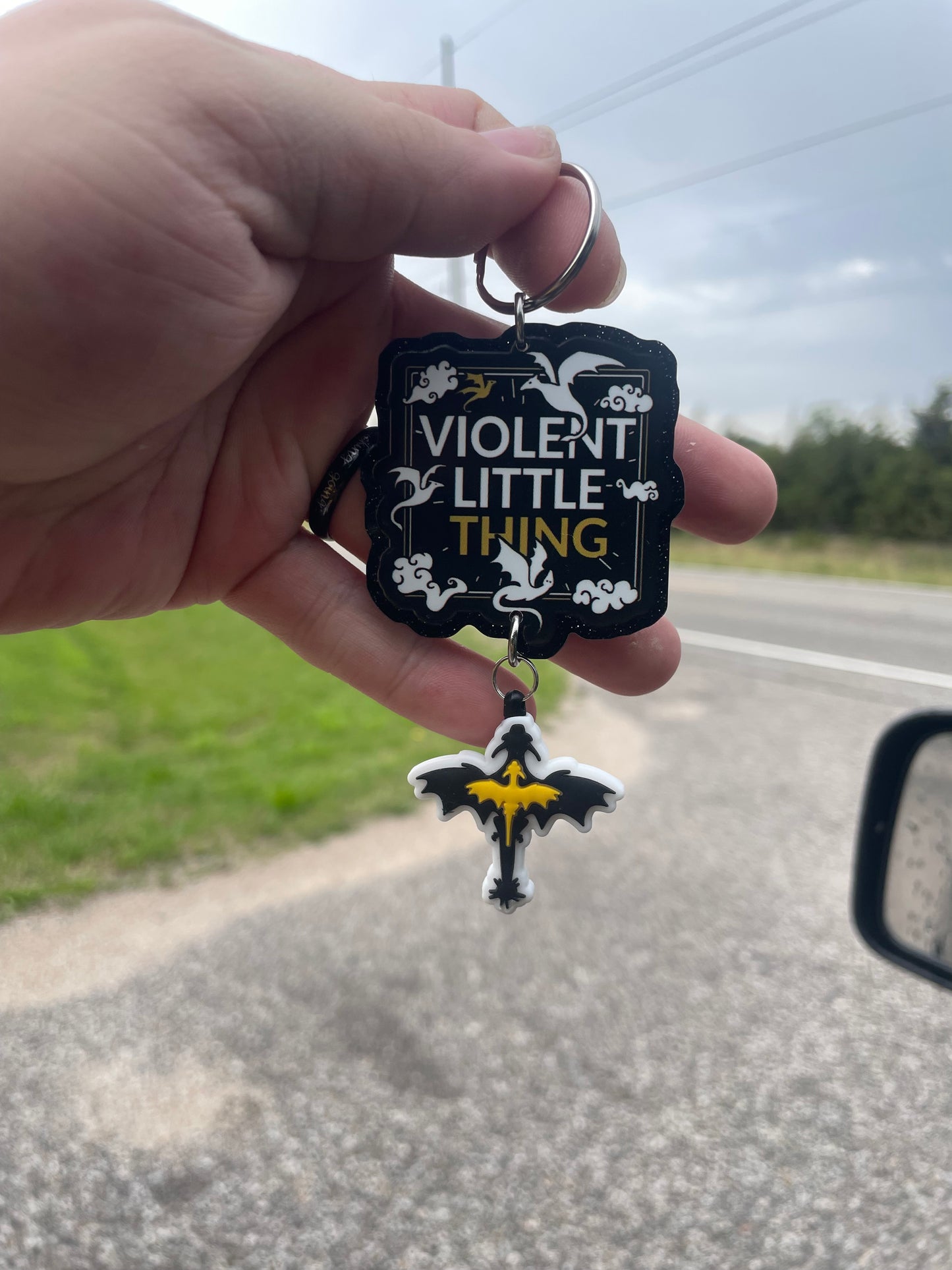 Violent little thing keychain