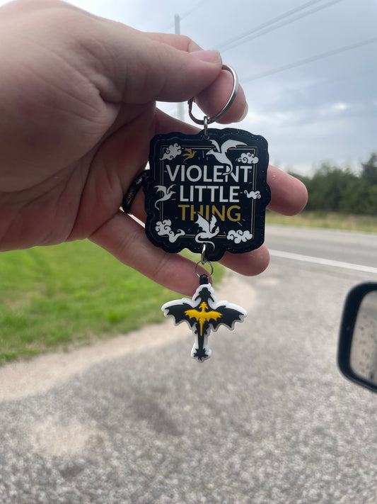 Violent little thing keychain