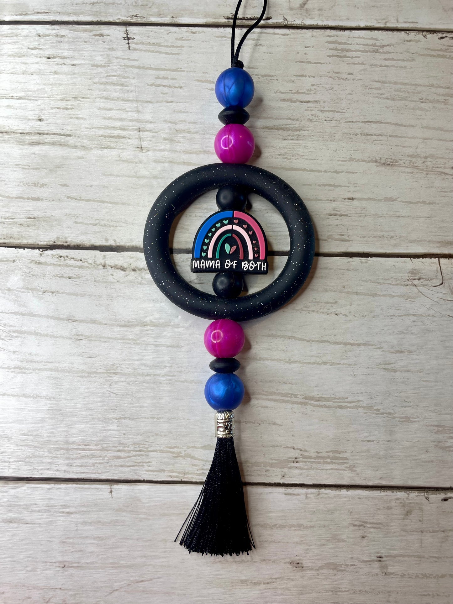 Mama of both car charm
