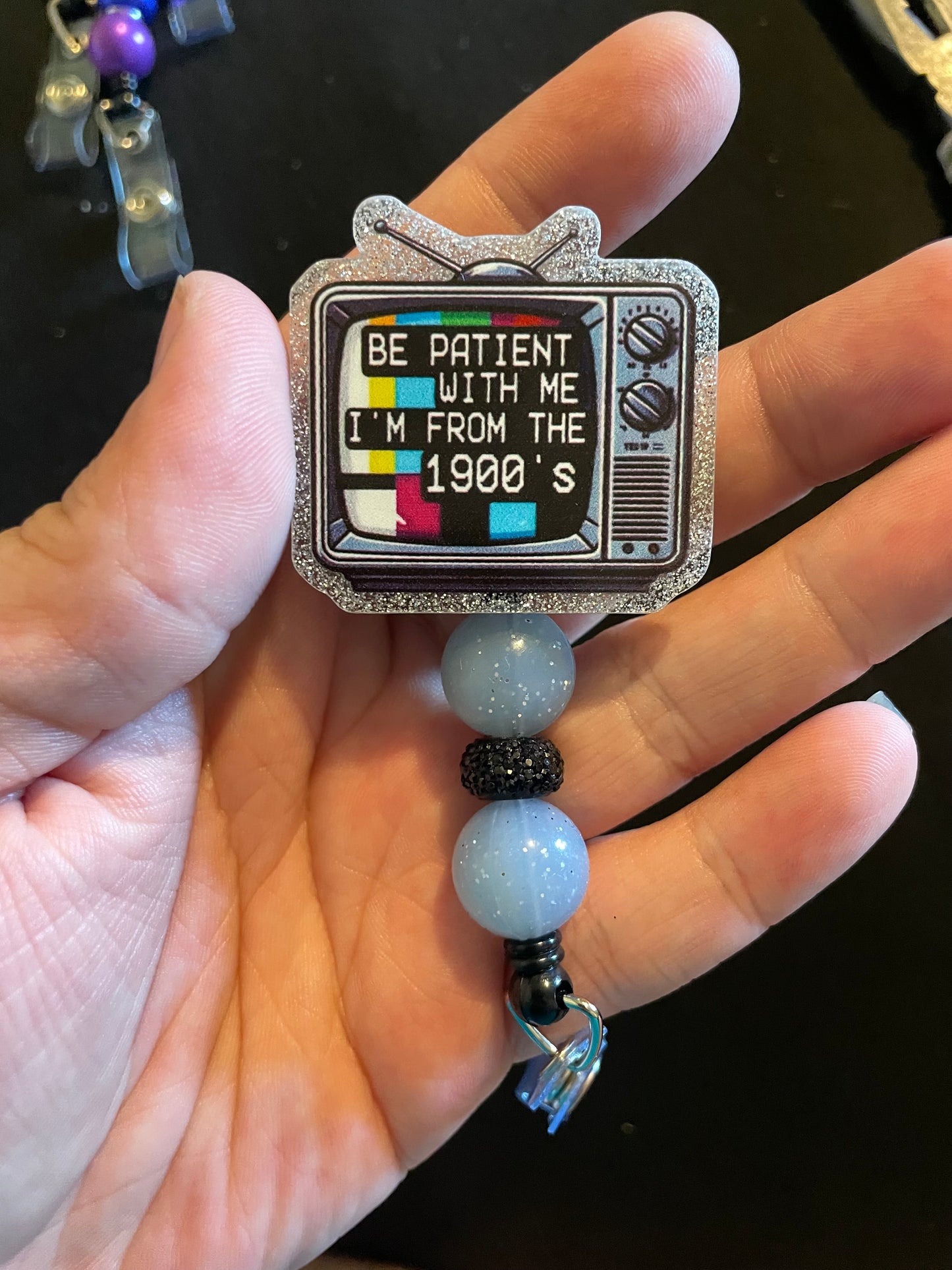 Be patient with me badge reels