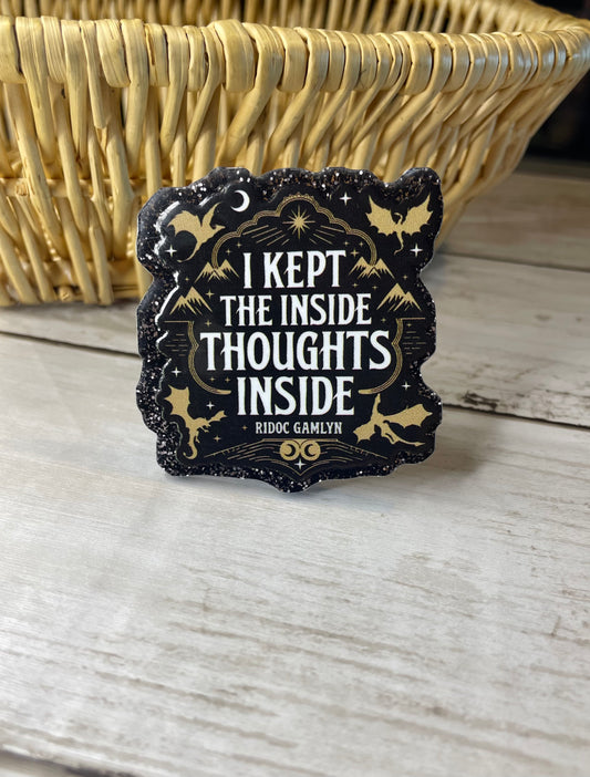 Inside thoughts car vent clip